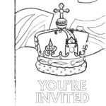 Colour in - Crown Greetings Card preview