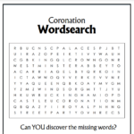 Coronation Wordsearch preview