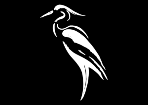 The White Heron Brundall logo