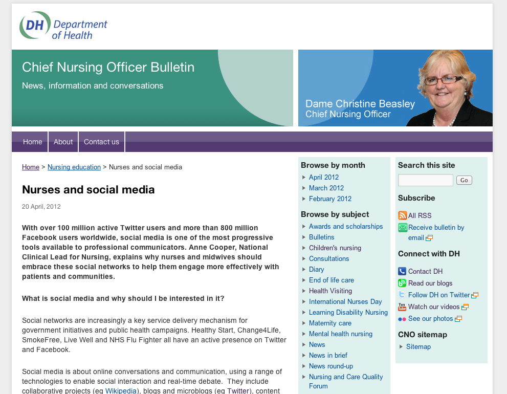 Nurses and social media