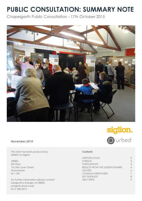Public Consultation Results Report