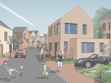 Artists Impression of Brow Wood Neighbourhood