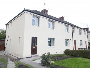 External insulation can be seen on houses