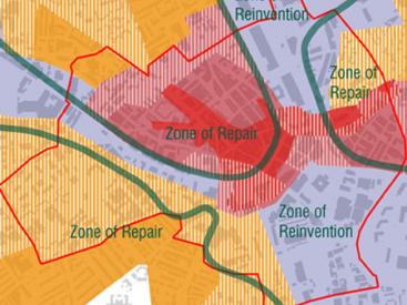 Bradford zones of Repaie and Reinvention