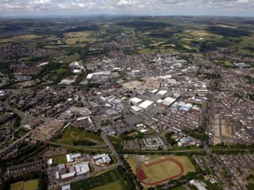 Bury aerial view
