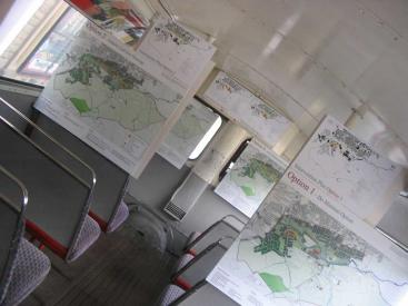 Consultation boards on our bus