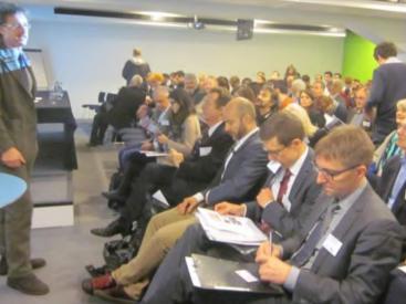 Pat Hayes, Executive Director of housing and regeneration, Ealing Council, welcomes delegates