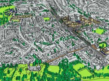 Aerial Perspective of Prestwich