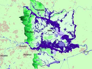 Map of Flooding in Selby