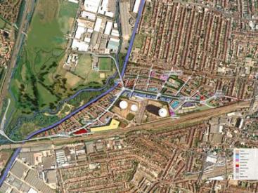 Southall Gas Works - Illustrative masterplan
