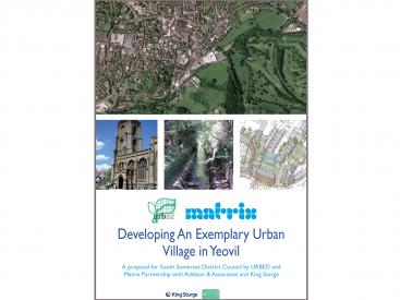Yeovil Urban Village Proposal Front Cover