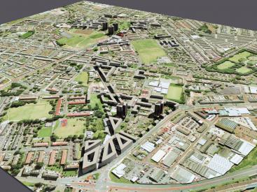 Old Trafford Masterplan model